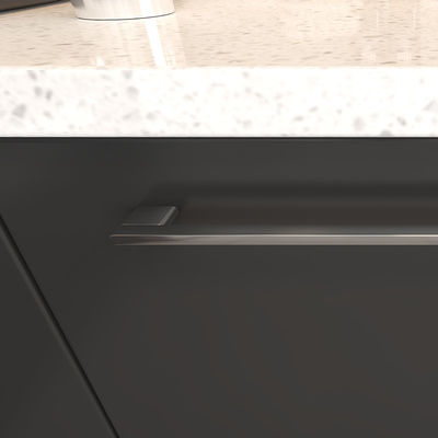 200mm 228mm Matte Black Cabinet Hardware Handle Pulls em massa