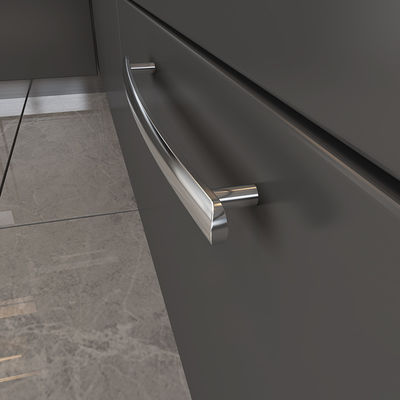 Chrome Finished 192mm Cabinet Hardware Manos de cozinha estilo moderno