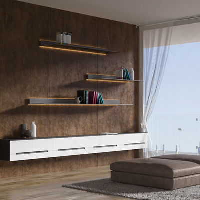 Unidade de entretenimento flutuante de móveis de casa de alumínio modular