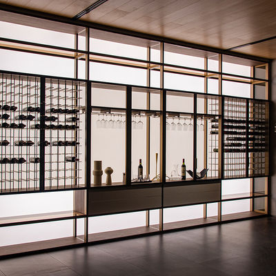 Bar Wine Alumínio Armário Modular Almirah Parede Racks Para Cozinha