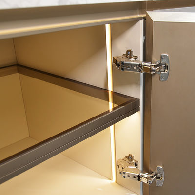 Estantes de serviço de cozinha modulares de alumínio de estilo minimalista
