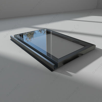Armário de cozinha de armazenamento modular de alumínio impermeável montado Porta de vidro