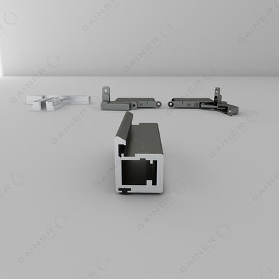Conjunto de cozinha modular de moldura de alumínio para porta de rocha do armário OEM
