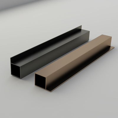 6063 Anodização OEM Alumínio Mobiliário Perfil Quarto de dormir Alumínio Guarda-roupa Perfil