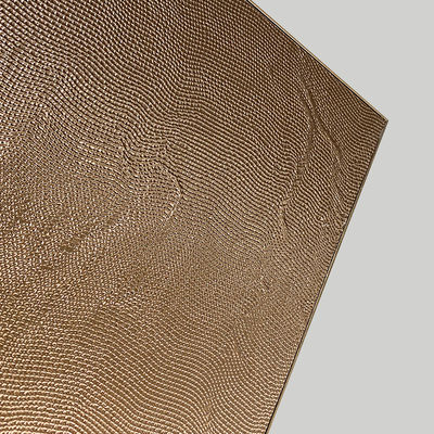 Cor de ouro Laca de alumínio Armário modular Porta de acabamento de metal