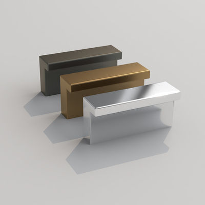 Poluição de acabamento de alumínio Chrome Cabinet Knob Champagne escovado