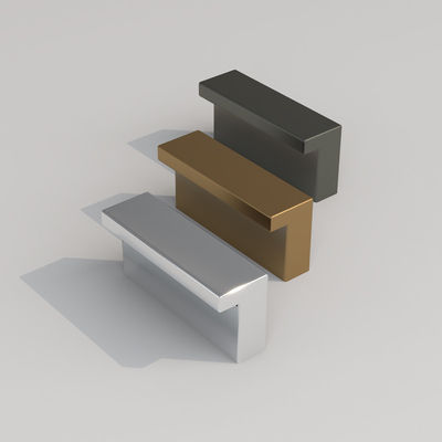 Poluição de acabamento de alumínio Chrome Cabinet Knob Champagne escovado