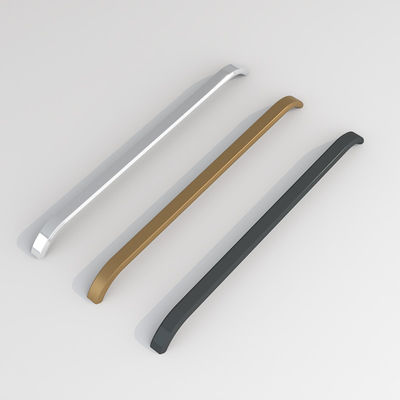 Alumínio Alloy Modern Armário Mãos Negro Matt Cores