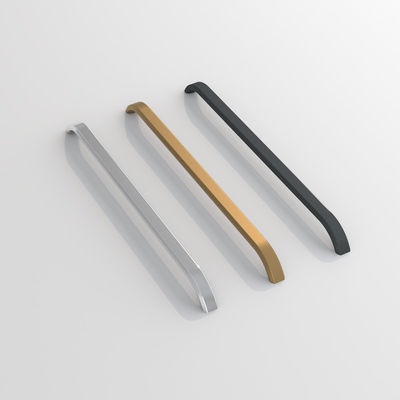 Alumínio Alloy Modern Armário Mãos Negro Matt Cores