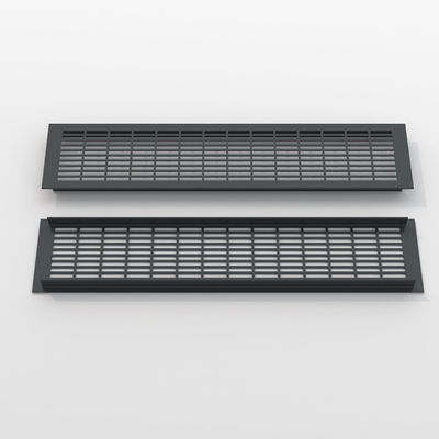 Grelha de ventilação de ar de liga de alumínio prateado 110 * 250mm para ar condicionado