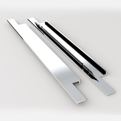 ODM Móveis Modernos Hardware Manuseio Prata Anodizada Para Armários Caixas